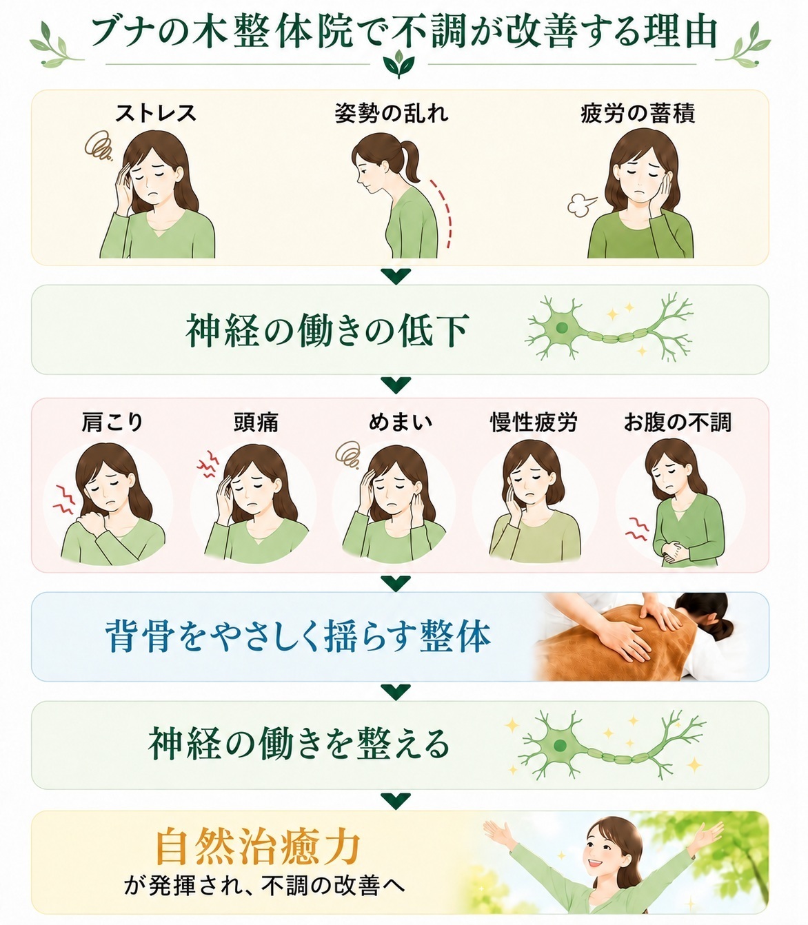 ブナの木整体院で改善する理由