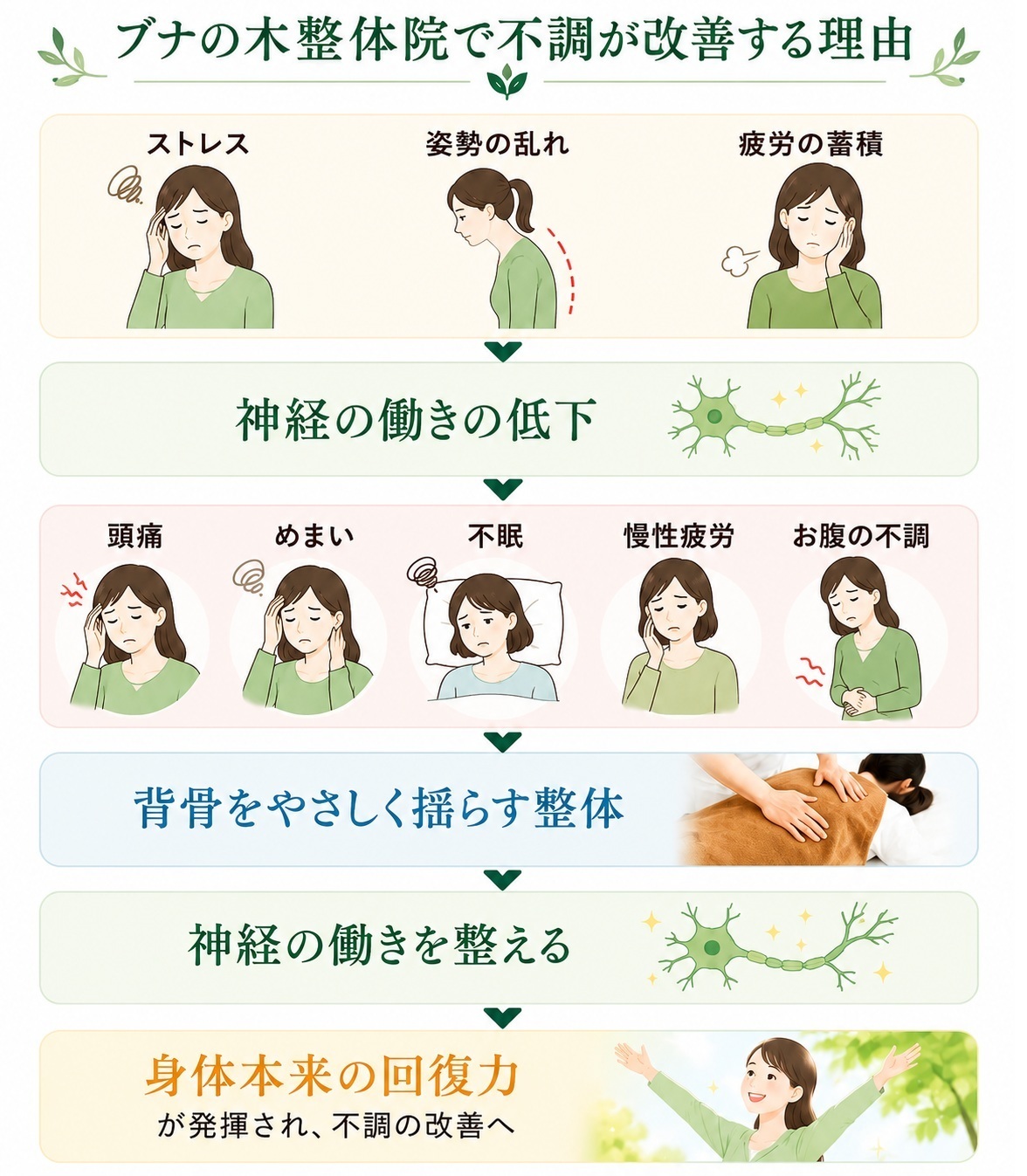 ブナの木整体院で不調が改善する理由