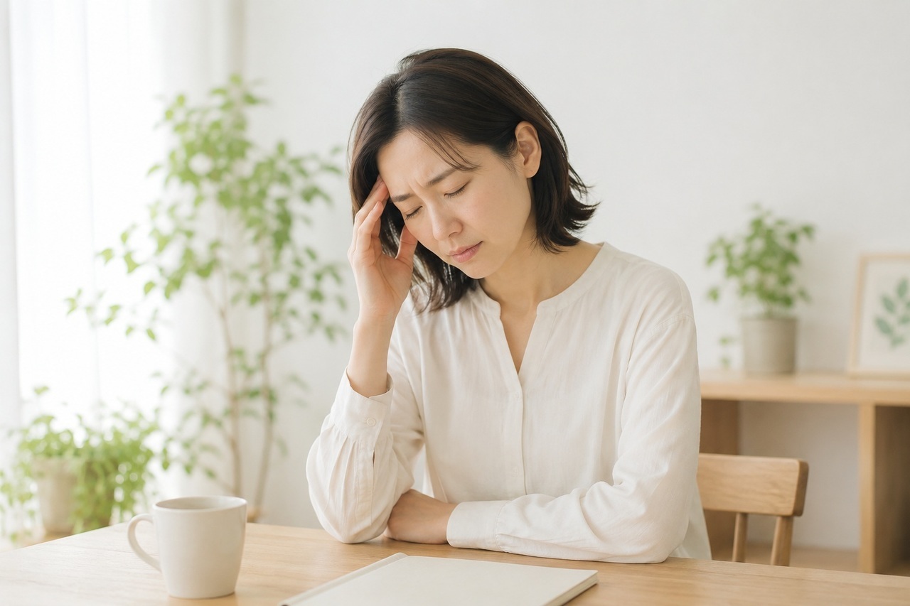 頭痛の女性