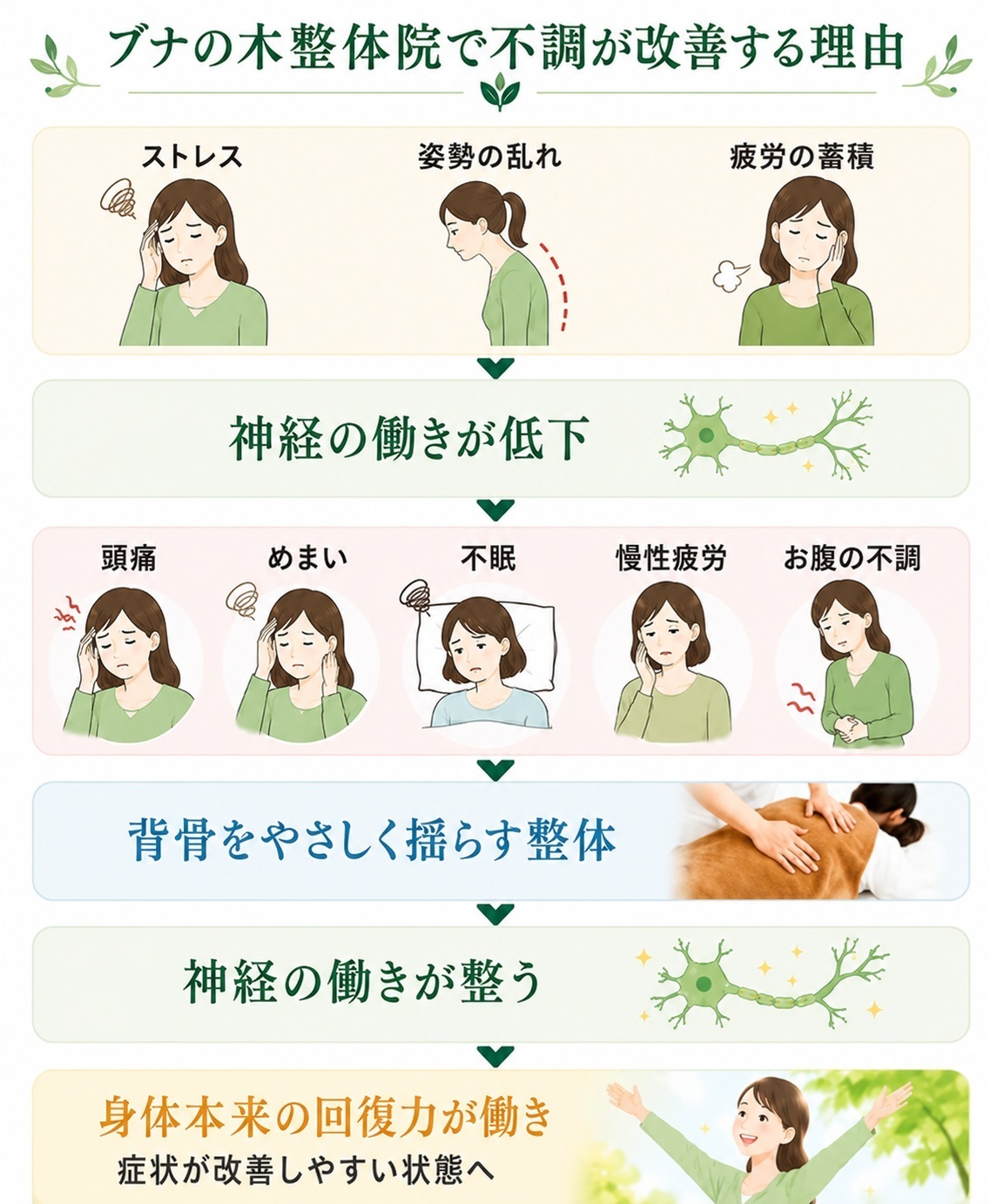ブナの木整体院で不調が改善する理由